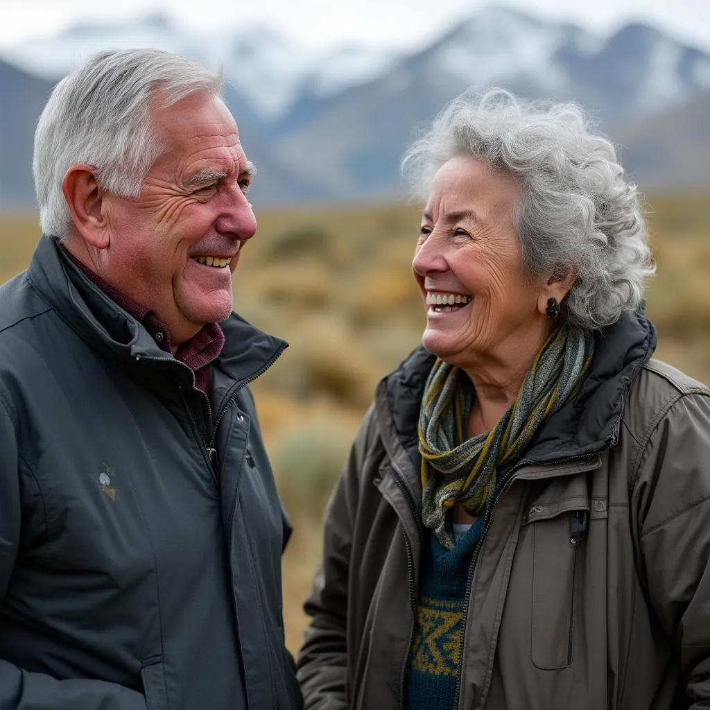 Fundadores de Unchilric Salud Natural en un entorno natural patagónico